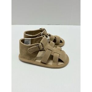 New Janie and Jack Fisherman Shoes Brown Size 3-6 Months